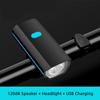 Велосипедный фонарь 120 дБ, рожки, USB-зарядка, велосипедный фонарь, налобный фонарь для горного велосипеда, 1200 мАч, ночной налобный фонарь для езды на велосипеде