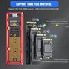 M2 NVMe SATA SSD Case 10Gbps SSD Box M.2 NVME NGFF SSD To USB 3.1 Enclosure Type-A To Type-C Cable for PC Laptop