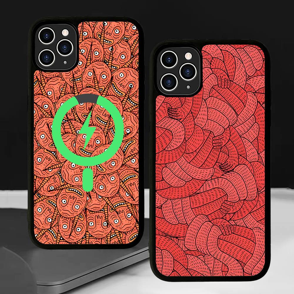 Магнитный чехол для телефона с принтом Polly Nor Для IPhone 17 Pro Max 16 15 14 Plus 13 12 11 Pro Max Для обложки Magsafe