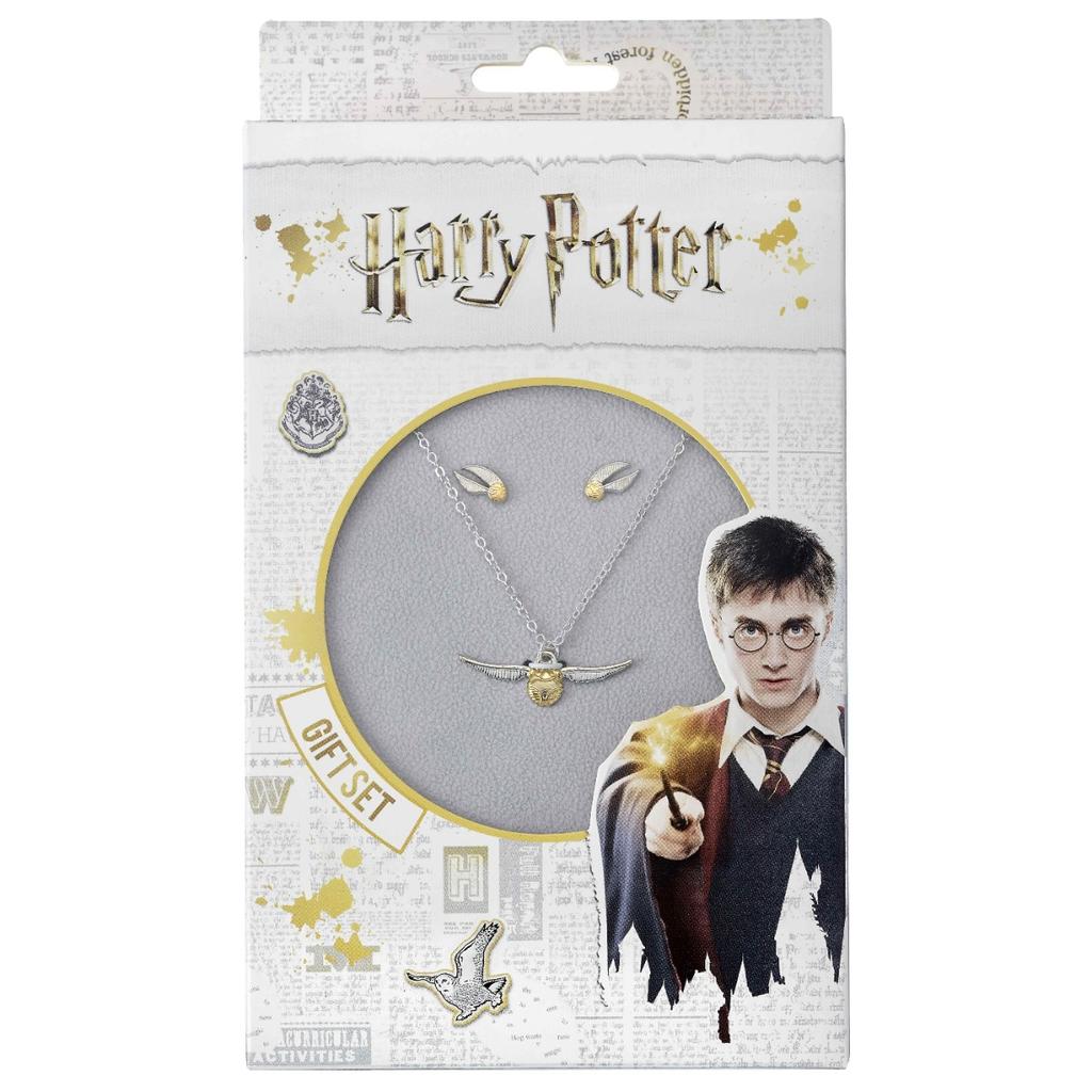HARRY POTTER Набор: Ожерелье и Серьги-гвоздики Золотой Снитч