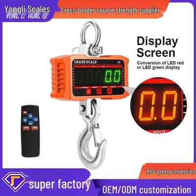 2000 кг Беспроводные ручные электронные крановые весы - Высокая точность, Портативные, Прямое считывание 2т Крюковые весы