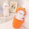 Carrot Rabbit Transformation Doll Plush Toy Carrot Doll Girls Accompany Soothing Doll