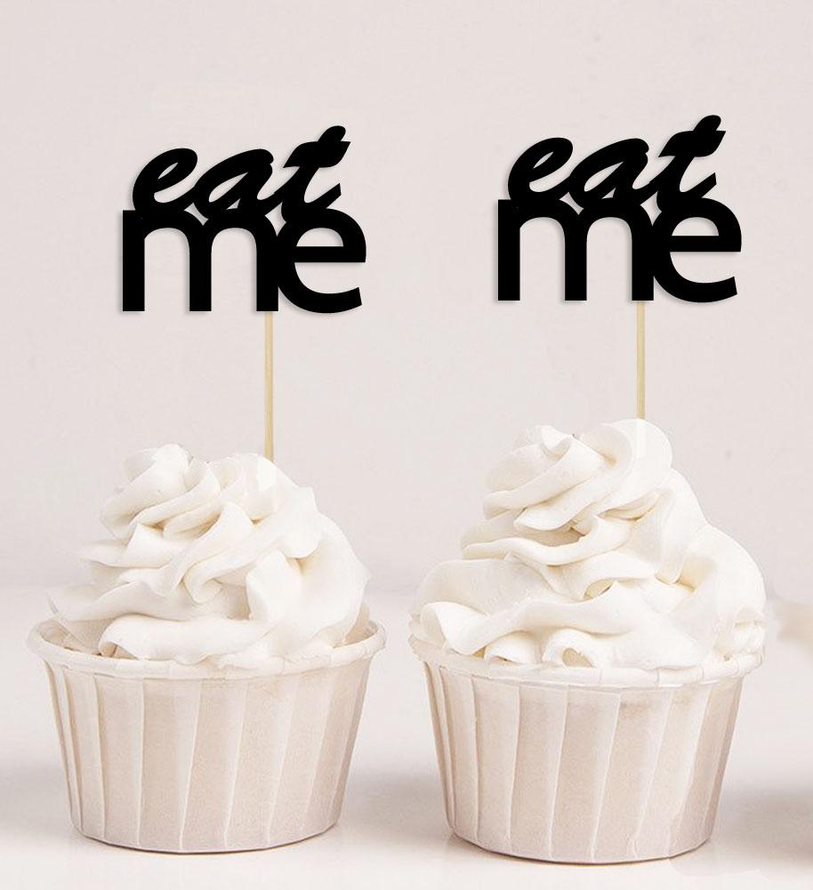 Дарлинг Сувенир| Съешь меня свадебные украшения для кексов | Выбор украшений для десерта для вечеринки в честь рождения ребенка - упаковка