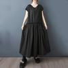 Sleeveless Plus Size Black Vintage New In Dresses for Women Casual Loose Long Summer Dress