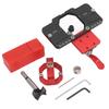 Hinge Jig Kit Aluminum Alloy Cabinet Door Boring Drilling Hole Puncher Accurate Locking Woodworking Guide Locator 35mm