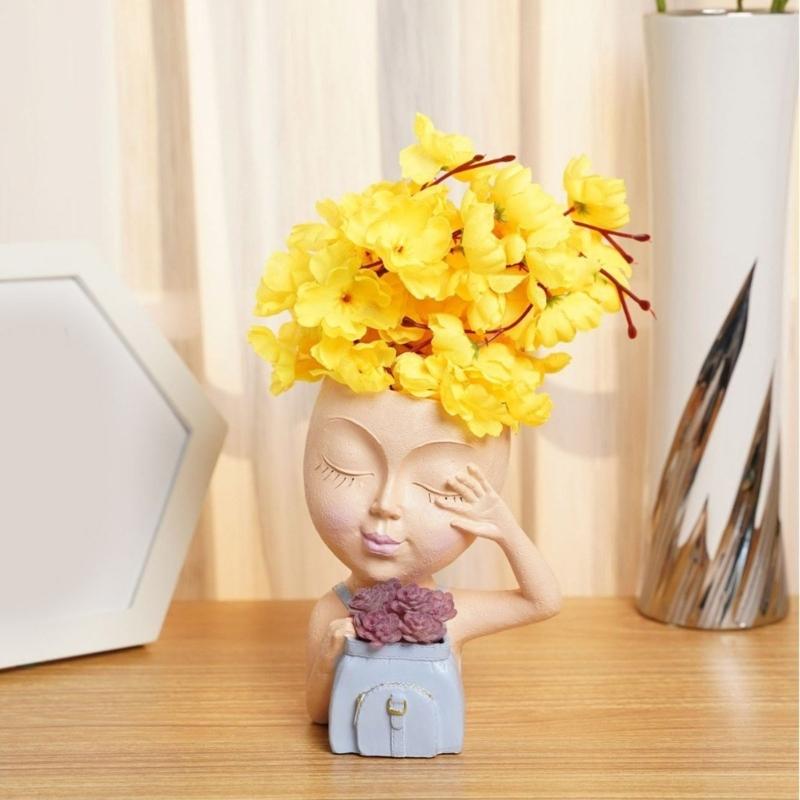 Silicone Flowerpot Mold Silicone Vase Mold Concrete Molds Pencil Holder Moulds Suitable for Succulent