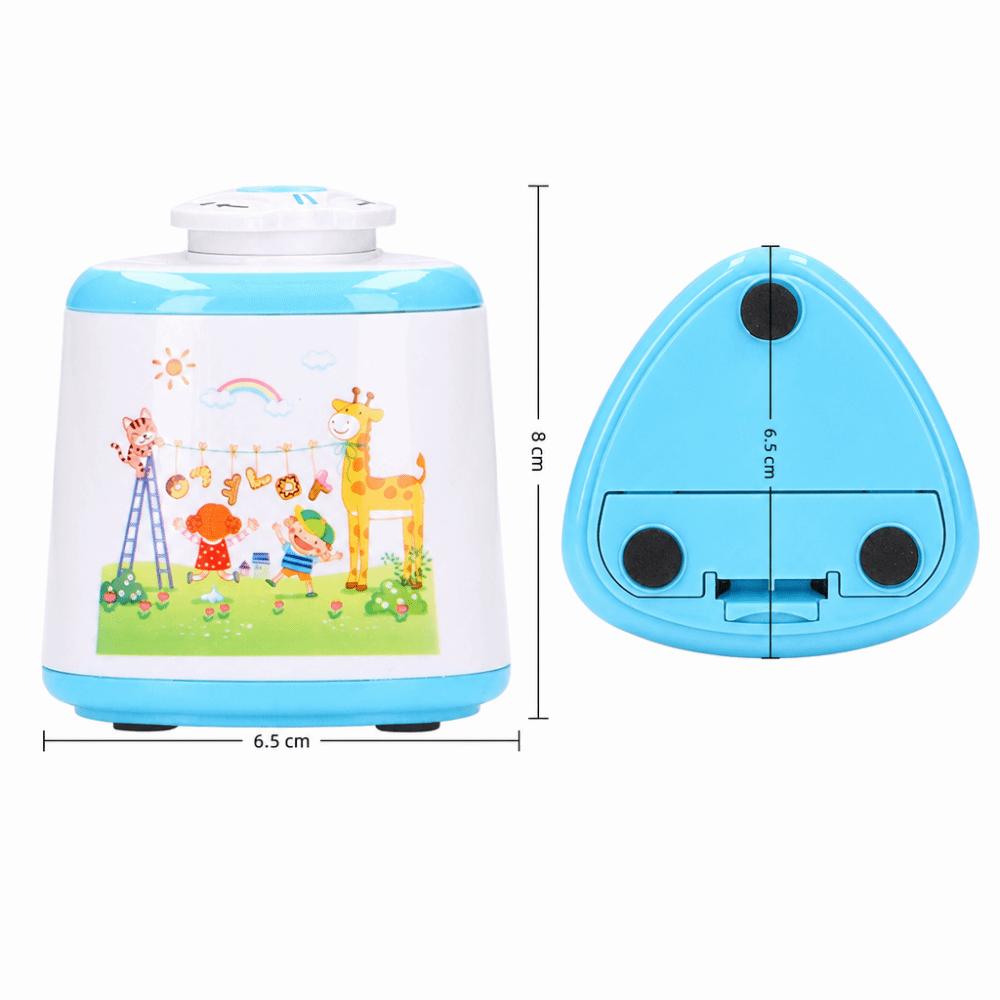 Blue Pencil Sharpeners Portable Pencil Trimmer Desk Stationery Student Daily Learning