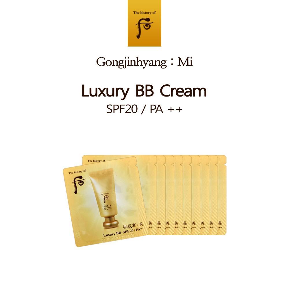 The history of whoo Gongjinhyang Mi Luxury BB Cream 1мл х 30шт SPF20 / PA++