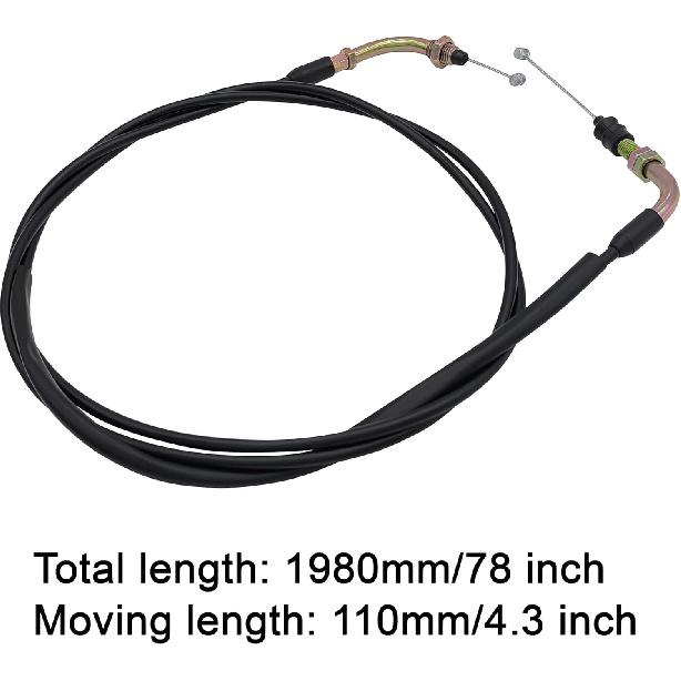 78 inch Throttle Cable for GY6 50cc 80cc 90cc 110cc 125cc 150cc 139QMB 157QMJ 4 Stroke Scooters ATVs Go Kart Pit Dirt Bike Motorcycles Moped Buggy
