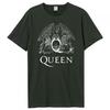 Amplified Unisex Adult Line Art Crest Queen T-Shirt