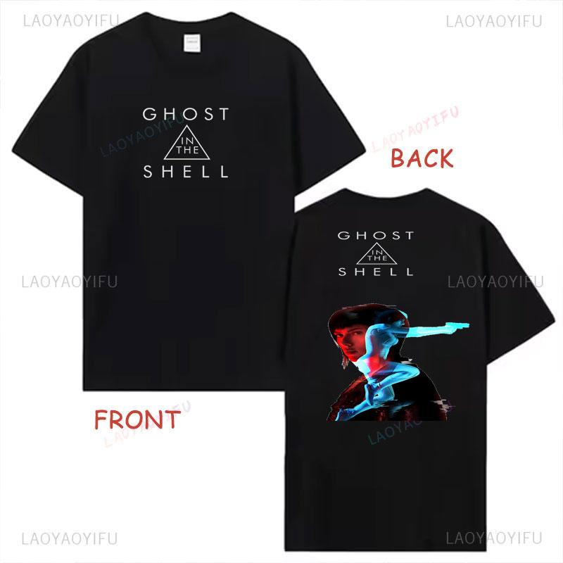 Ghost In The Shell Kusanagi Motoko Anime Graphic Tshirt Unisex Vintage Unisexga Casual Loose Polyester Harajuku Print Unisex Tops