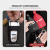 Car Keychain Case Zipper Carbon Fiber Key Protector Cover For KIA Proceed Sorento Cerato Optima Sportage Ceed Niro Soul BY7