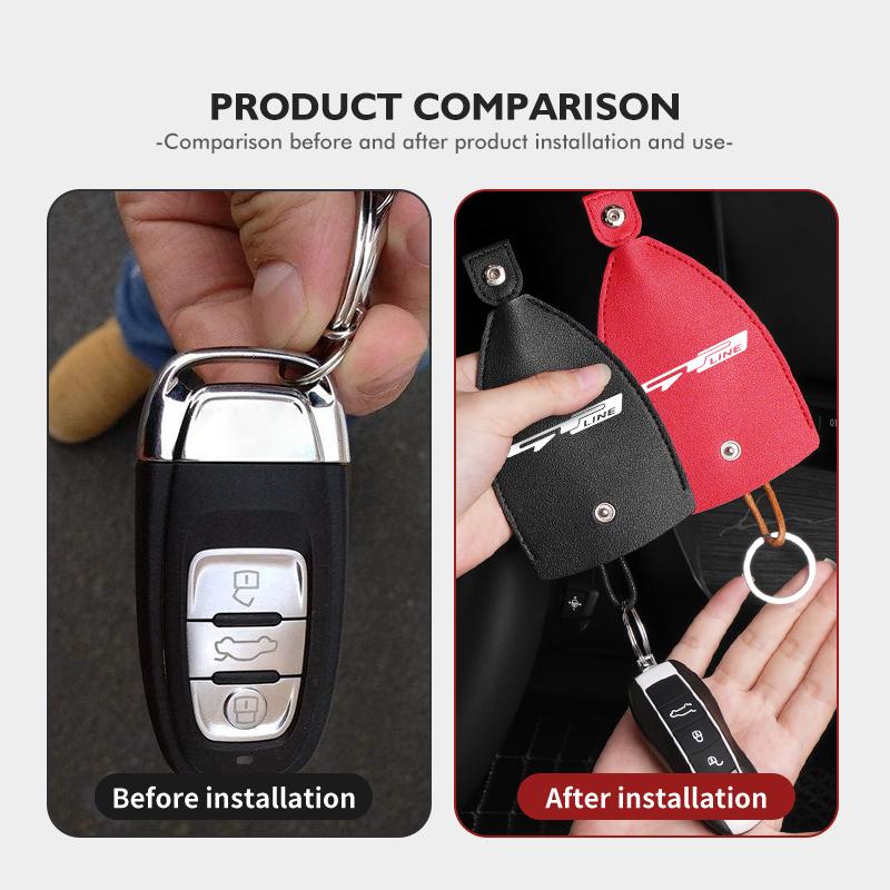 Car Keychain Case Zipper Carbon Fiber Key Protector Cover For KIA Proceed Sorento Cerato Optima Sportage Ceed Niro Soul BY7