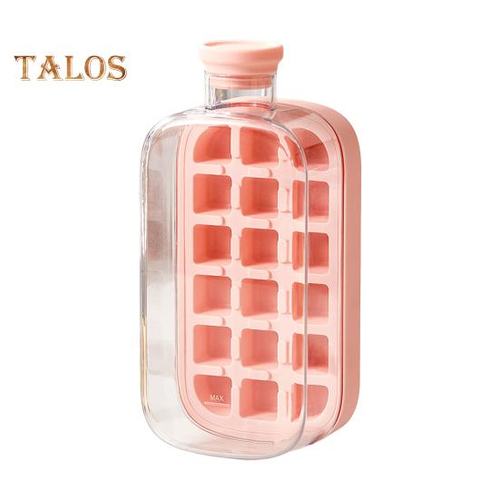 Лоток для льда с крышкой, эффективная форма для приготовления льда для морозильника, легкое извлечение, бесконтактная заливка кубиков льда для напитков, кофе, коктейлей