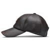 High Quality Baseball Cap Casual Fashion Hat Autumn and Winter Warm Caps PU Leather Hats for Men