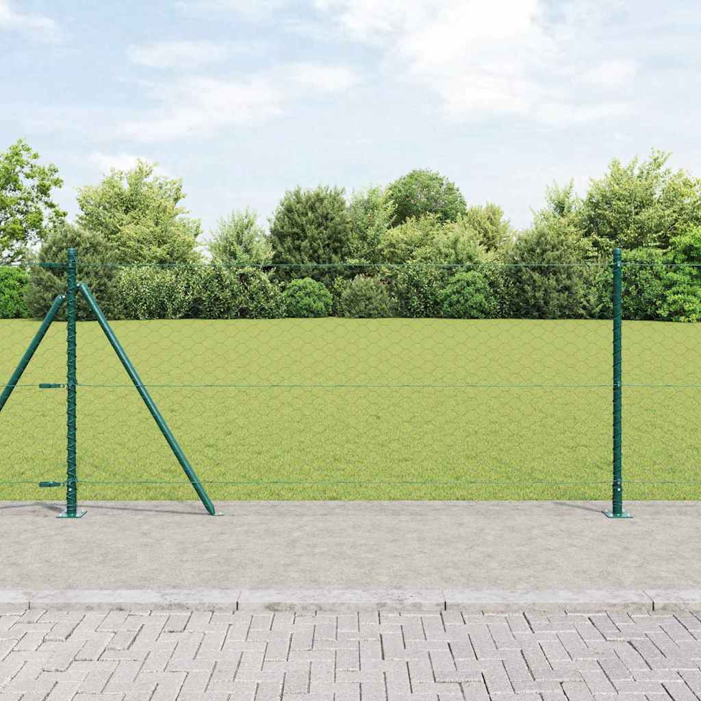 Welded Wire Fence with Concrete Foundation 10 x 0.8 m (W x H)