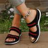 Basic Wedge Women's Slippers Summer Mesh Breathe Shoes Fashion Retro Platform Slippers Outdoor Casual Ladies Shoes