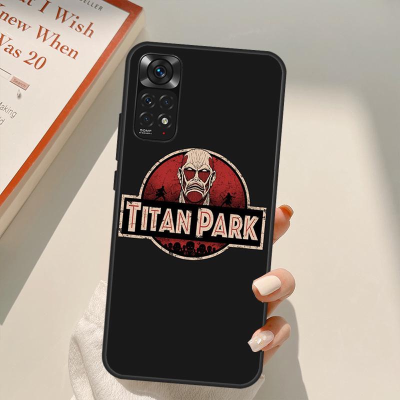 Anime Attack On Titan Logo Case For Xiaomi Redmi Note 11 10 9 8 Pro Note 11S 10S 9S 8T K50 K40 9A 9C 10A 10C Cover