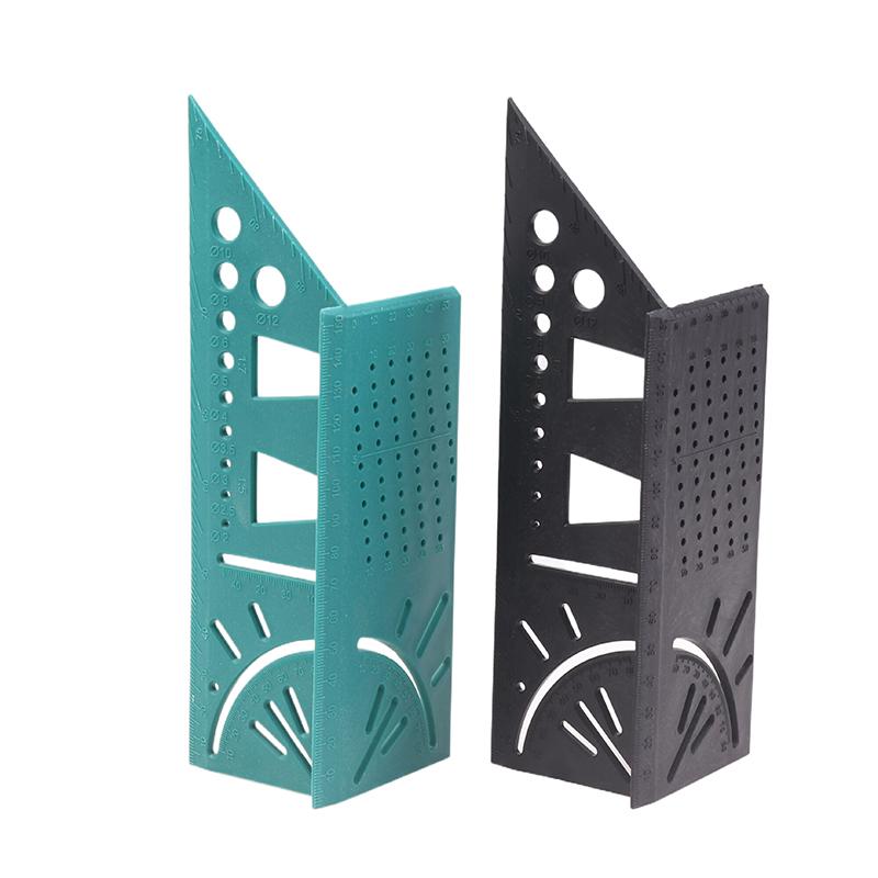 Многофункциональный угловой столярный шаблон: 3D Шаблон «Елочка» для разметки с позиционированием перфорации, Инструмент для плотников и профессиональных декоративных проектов