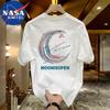 Мужская свободная футболка NASA MARVEL большого размера