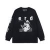 Unisex Oversized Hooded Sweatshirt With Vintage Letter Print Streetwear Casual Long Sleeve Top