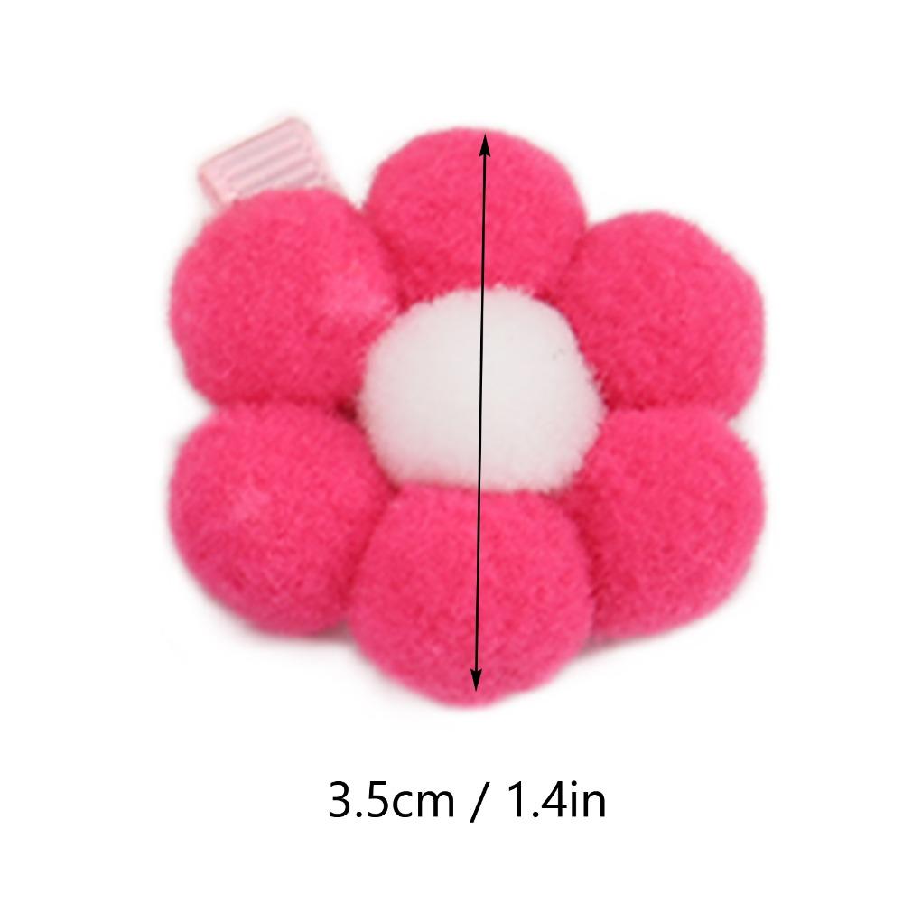24 Pcs Pastel Tones Pet Flower Hair Accessories Pet Head Flower Ornaments Holiday Gathering