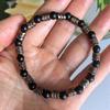 Men's Black Onyx Round Bead & Arrow Stone Bead Yoga Bracelet