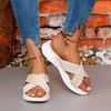 Women's Fashion Trend Non-slip Wear Comfortable Soft Soled Flat Sandals Flip-flops Shoes for Women Slides Shoes Womens Shoes