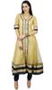 Atasi Womens Designer Beige Anarkali Readymade Salwaar Kameez with Dupatta