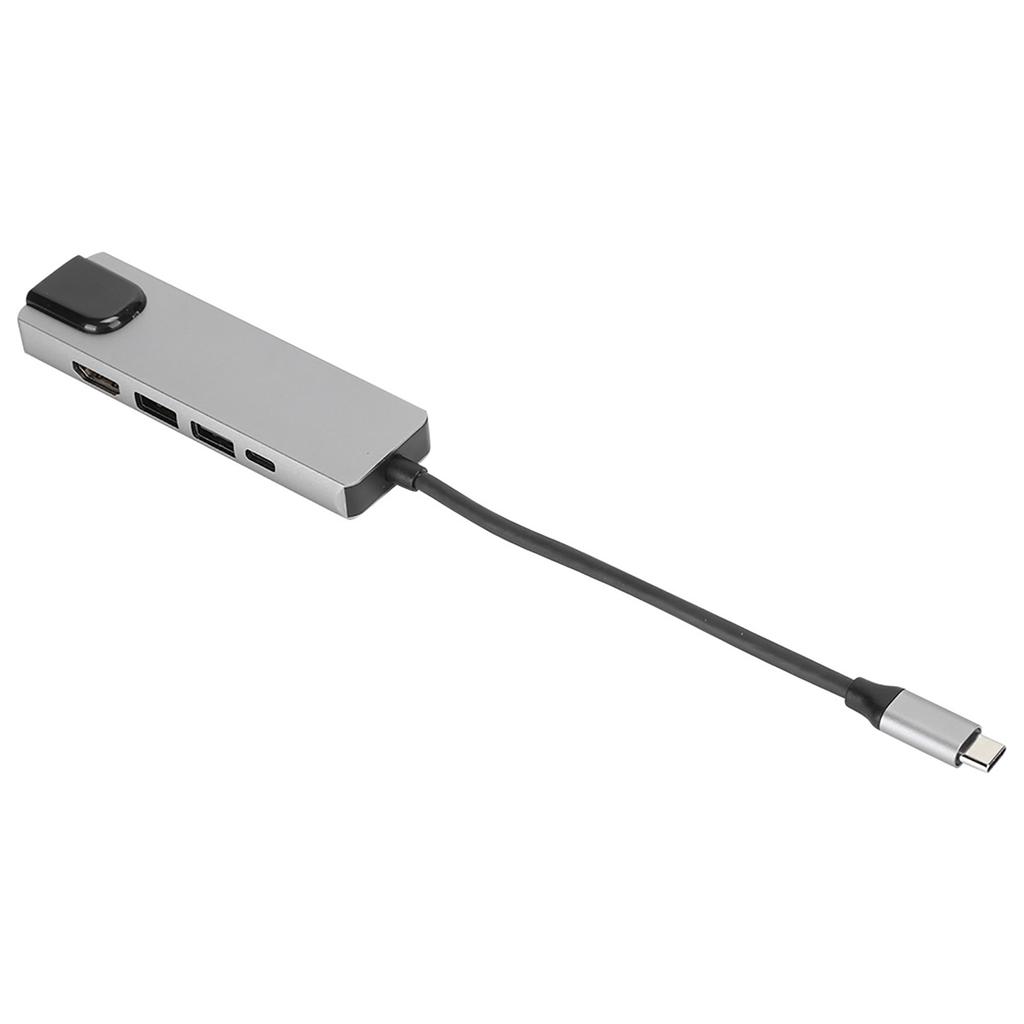 5 in 1 TypeC Hub to Hdmi Adapter 4K TypeC to Gigabit Ethernet RJ45 Expansion Port