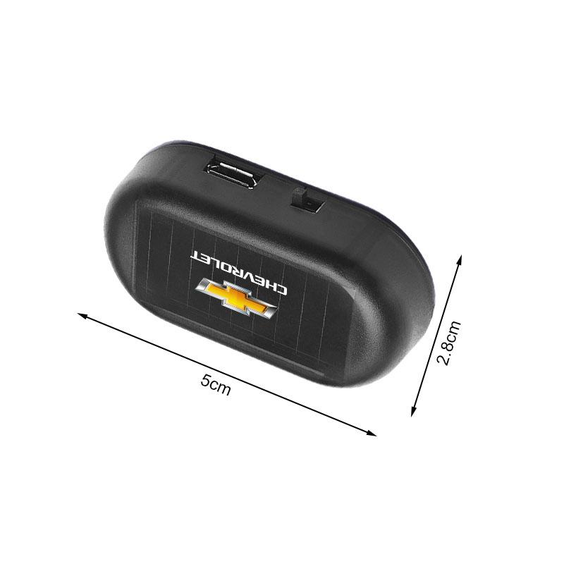 AABHI1 For Chevrolet Captiva Lacetti Aveo Malibu Trax Camaro 1Pcs Car Solar Powered Wireless Anti-Theft Caution Lamp LED Flashing Light