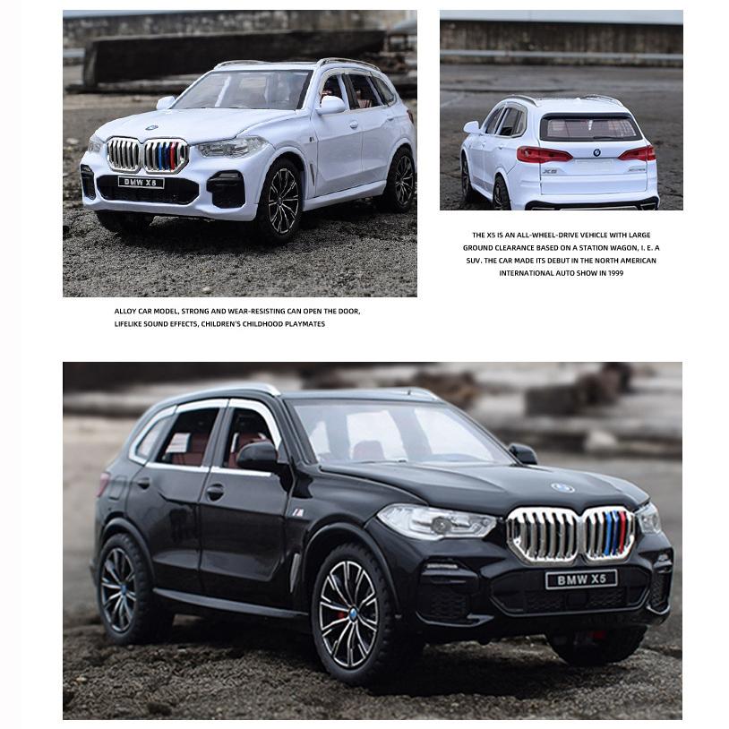 1:24-масштабная модель автомобиля из сплава X5 с имитацией звука и света, отлитая под давлением игрушечная машина-внедорожник для мальчиков, коллекция украшений, подарок