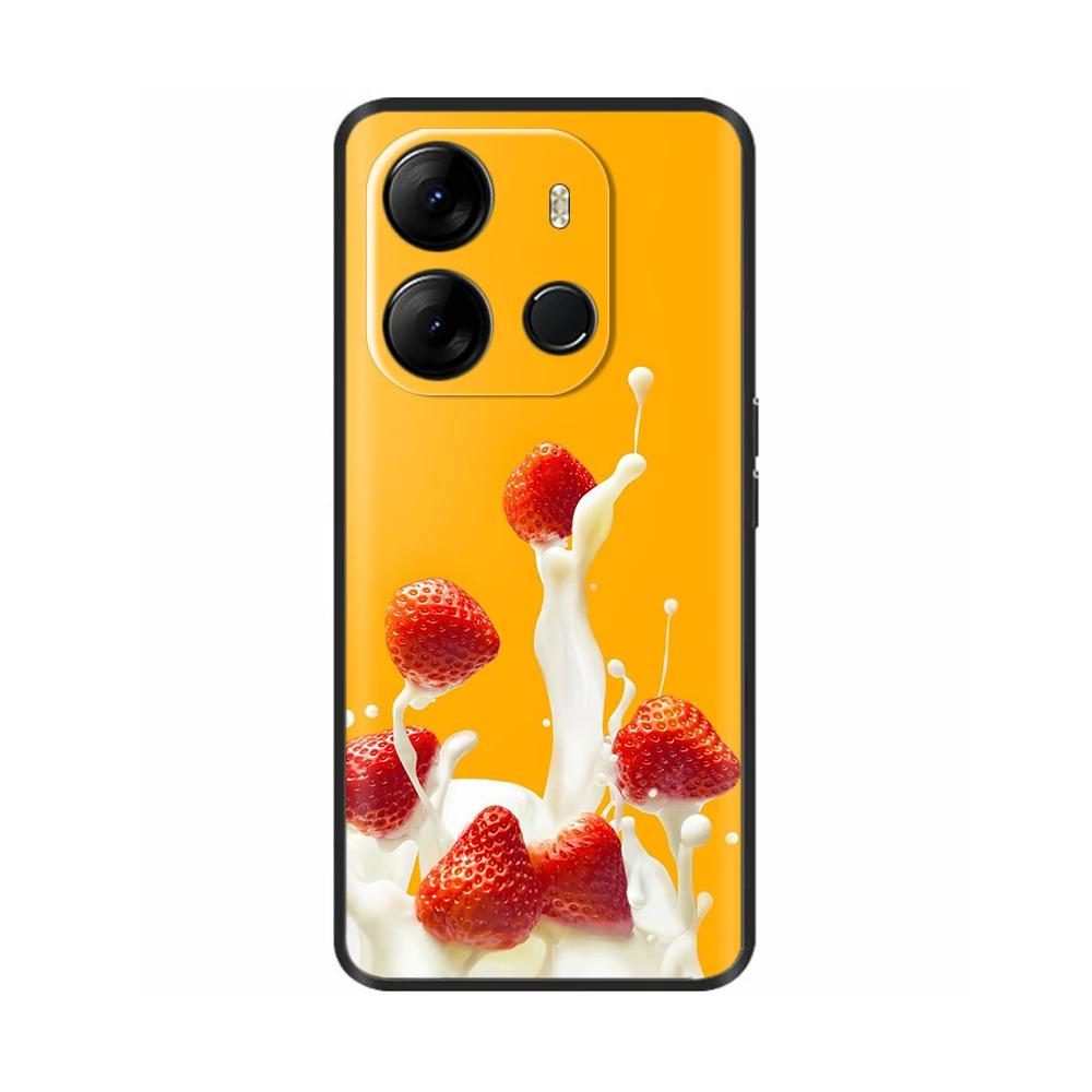 Для чехла Spark Go 2023 Мягкий черный силиконовый бампер-крышка Для Tecno Spark Go 2023 BF7n Чехол Capa Защитный чехол для мобильного телефона Etui