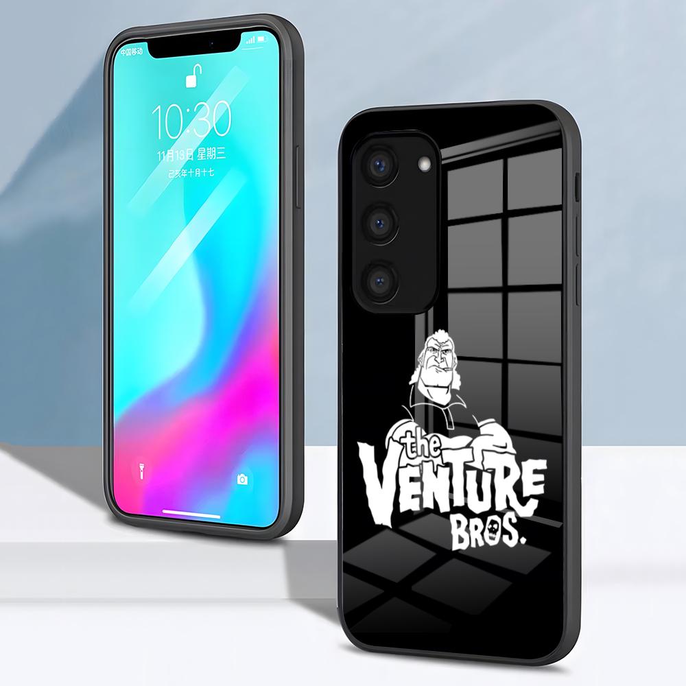 Чехол для телефона Аниме The V-Venture B-Bros Для Samsung S26 S25 S24 FE S23 S22 S21 Plus S20 Ultra Note20Ultra Черная Стеклянная Крышка