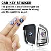 kfwhl7 11mm 14mm Aluminum Car Remote Key Emblem Sticker Auto Accessories For BMW M Power I3 G08 F15 F16 G20 E34 F94 F95 G30 G11 G12 E36