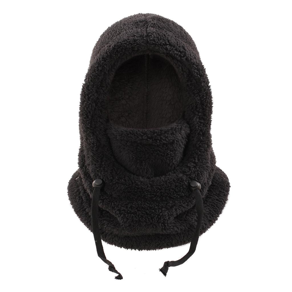 Warm Ear Protection Scarf One-piece Hat, Winter Thick Skiing and Cycling Face Mask, Windproof Hood Cap