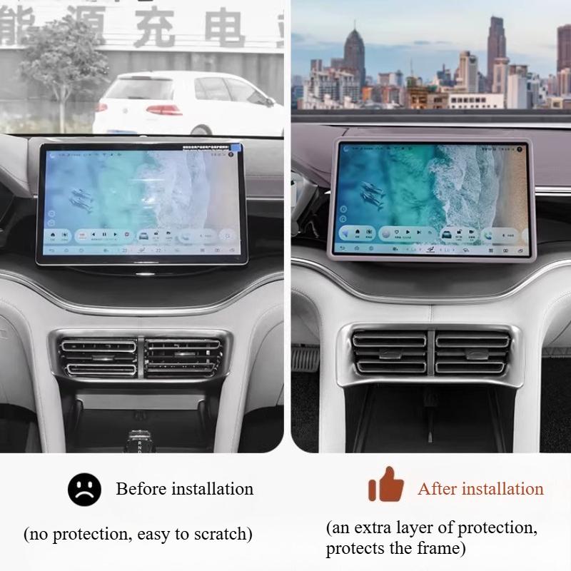 Для BYD Song Plus DMI EV Seal U Sealion 6 20-25 Экран Силиконовая Защитная Крышка Защитная Пленка для Экрана Автомобиля с Защитой от Царапин