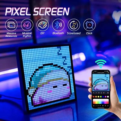 32X32 NFT Pixel Art светодиодный дисплей, крутой Bluetooth-динамик, приложение для управления, художественный дисплей для декора игровой комнаты, DIY граффити, анимированная рамка