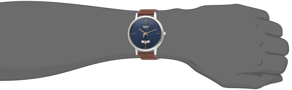 Casio Коричневые мужские часы, 7,7 мм, Зима, MTP-B100L-2EVDF