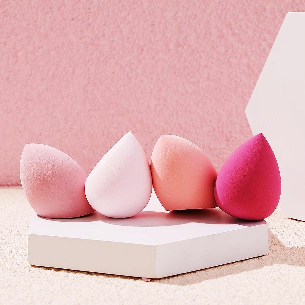 4 шт., женская губка для макияжа, губка для макияжа, пудра, губка для красоты, инструменты