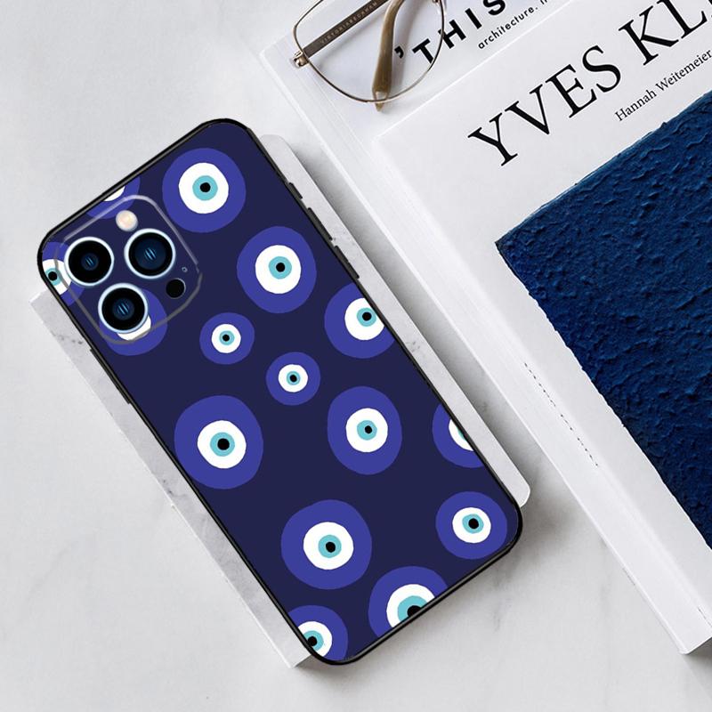 Evil Eyes Case For iPhone 17 Air 15 14 13 12 11 16 Pro Max Mini 15 16 Plus 16e Funda Silicone Cover