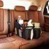 Car Seat Organizer Foldable Multi-Compartment Storage Caddy With Handle Car Interior Organizer For Toys Tissues Snacks Drinks