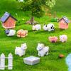 Маленькие декоративные статуэтки для DIY миниатюрного ландшафта и террариума 8 шт.