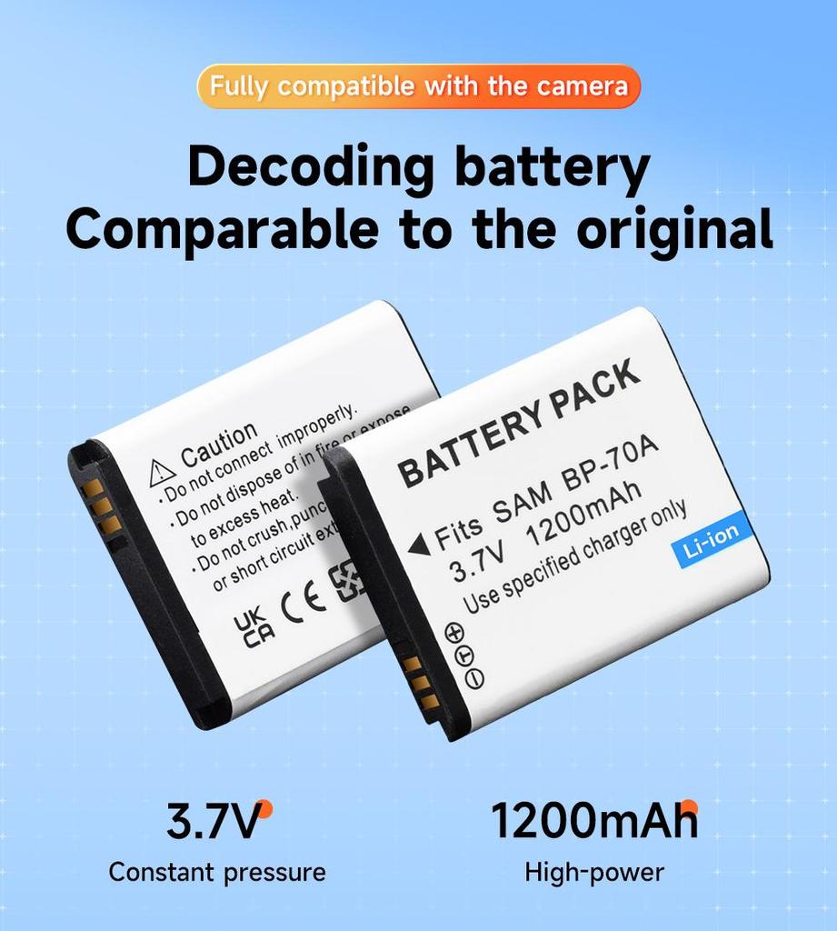 BP-70A EA-BP70A IA-BP70A BP70A IABP70A Аккумулятор для SAMSUNG AQ100, DV150F, ES65, ES67, ES70, ES71, ES73, ES74, ES75, ES80, MV800 ES90, комплект для зарядки