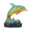 Animal Table Lamp Retro USB Plug in Decorative Resin Dolphin Shape Desk LED Night Light for Bedroom Living Room