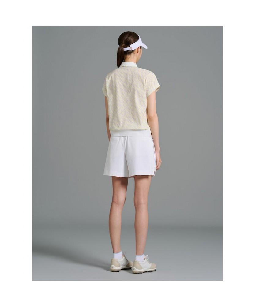 BEANPOLE GOLF [B_Under] Women'S Blouson-Fit Collared Short Sleeve T-Shirt - Lemon