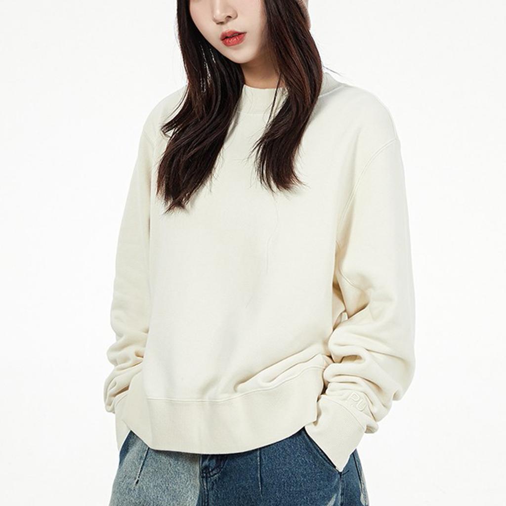 Puma Тренировочная дышащая трикотажная толстовка с круглым вырезом Женская толстовка Белая 531929-73