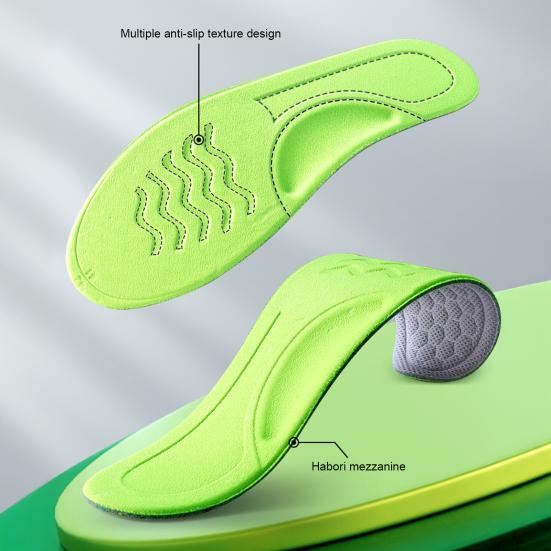 Orthopedic Insoles Sweat-Absorbing Deodorizing Insoles Breathable Mesh Shoe Inserts for Sports Work Daily Wear