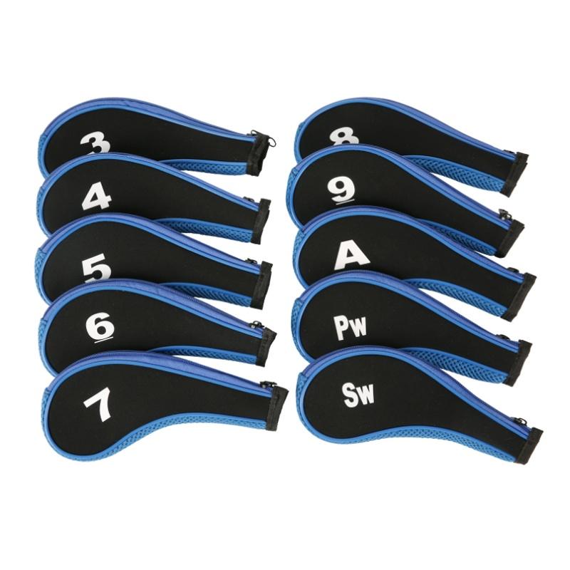 Разноцветные чехлы для головок утюгов для гольф-клубов с молнией и подкладкой из неопрена шт.)