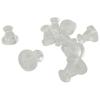 Embout caoutchouc classique boucle d'oreille 5paires